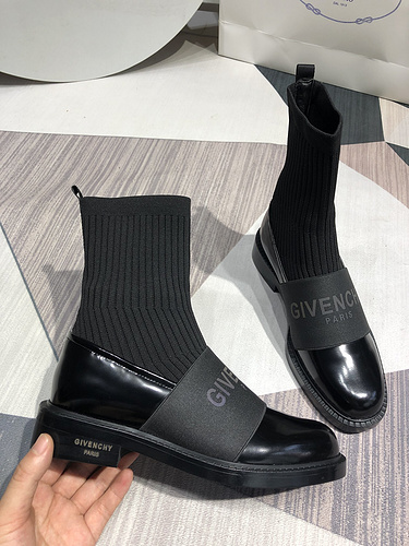 Givenchy_s most explosive brand LOGO wool boots_ the number of codes 35-41-e43ee059